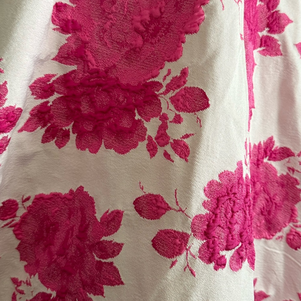 Floral Pink and White gown with pockets modest dress - Picture 10 of 10
